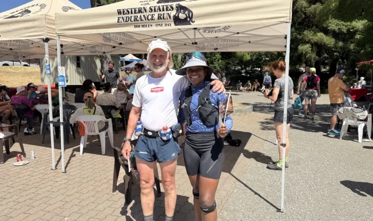 Michael at training camp for Western States Run